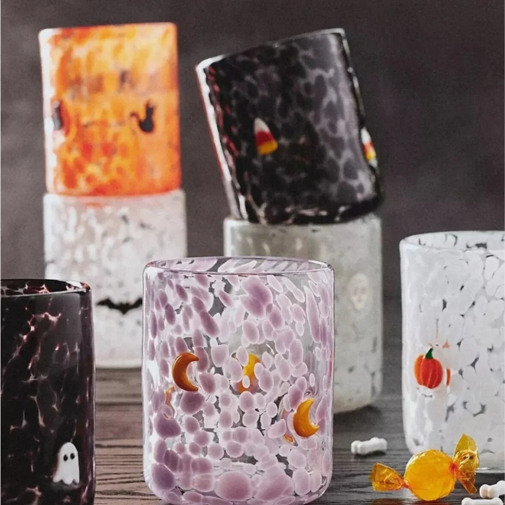 Anthropologie Mystic Icon Juice Glass: Moon